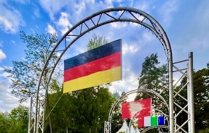 Deutsche Fahne im Heidebad