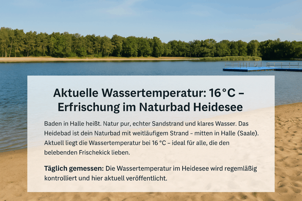 Wassertemperatur Heidesee