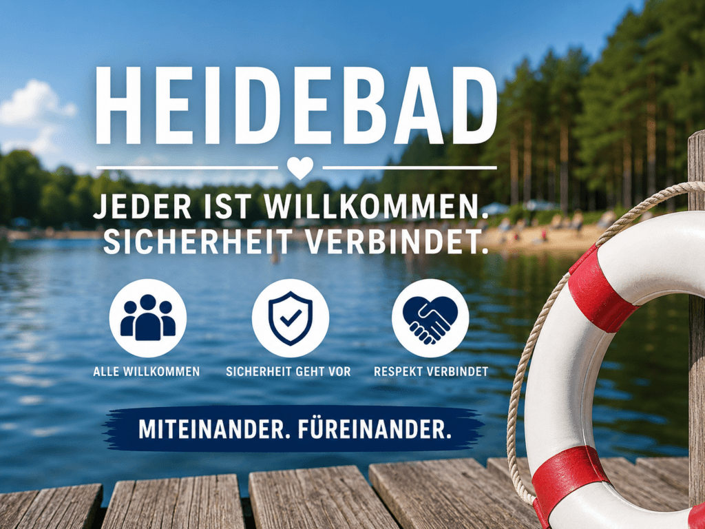 Stellungnahme des Heidebads: Sicherheit statt Sprachdebatte